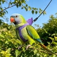 thumbnail image 4 of Purple Escape-Proof Bird Harness Leash, Adjustable Soft Breathable Flying Vest for Parrots Cockatiel, Lightweight Outdoor Walking Rope with Wing Cover 79 Inch, 4 of 6