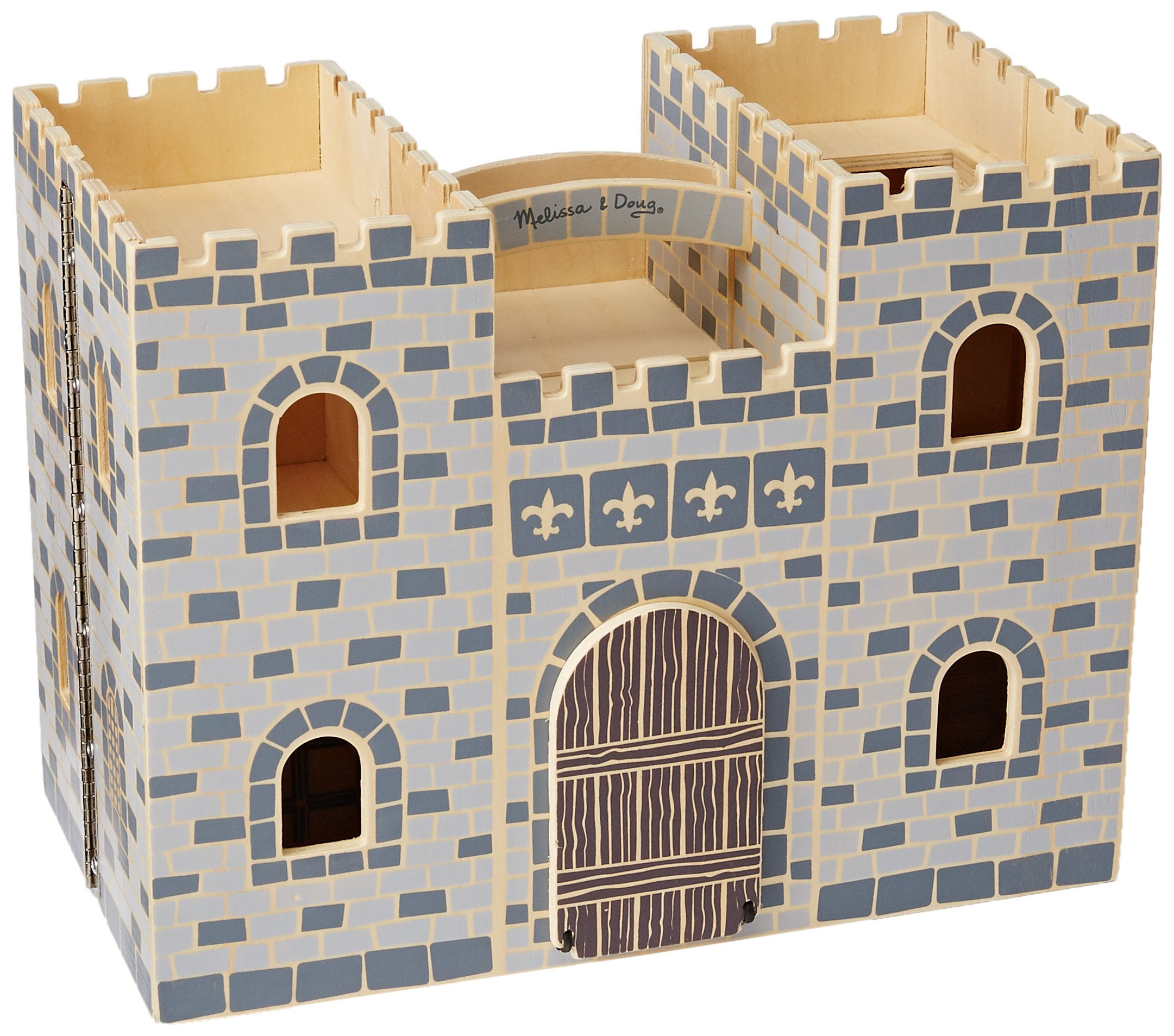 Melissa Doug Fold And Go Wooden Castle Dollhouse With Dolls Melissa Doug Fold And Go Wooden Castle Dollhouse With Dolls Horses 12 Zoomed Image