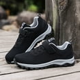 thumbnail image 5 of Xiaoxatg Men's Casual Shoes Low Top Breathable Strap Lightweight Sports Shoes for Everyday Comfort and Style 8 Black, 5 of 5