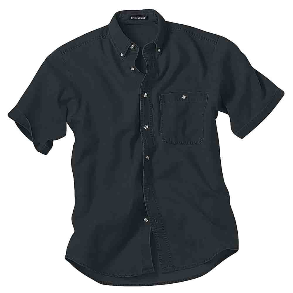 River's End - River's End Mens Short Sleeve Denim And Twill Shirt ...