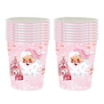thumbnail image 4 of Copas de Navidad,Vasos de papel desechables para decorar mesas de fiesta,Juego de vajilla para fiestas,Suministros de mesa con temática de fiesta navideña,Copas de Papá Noel Copas rosas, 4 of 9
