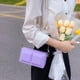 thumbnail image 5 of Bolso bandolera de verano de un solo hombro, estilo chocolate, pequeño bolso cuadrado para mujer, morado, 5 of 5