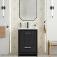 thumbnail image 2 of Virage 24" Freestanding Bathroom Vanity in Black Oak with Sink Top, 2 of 10