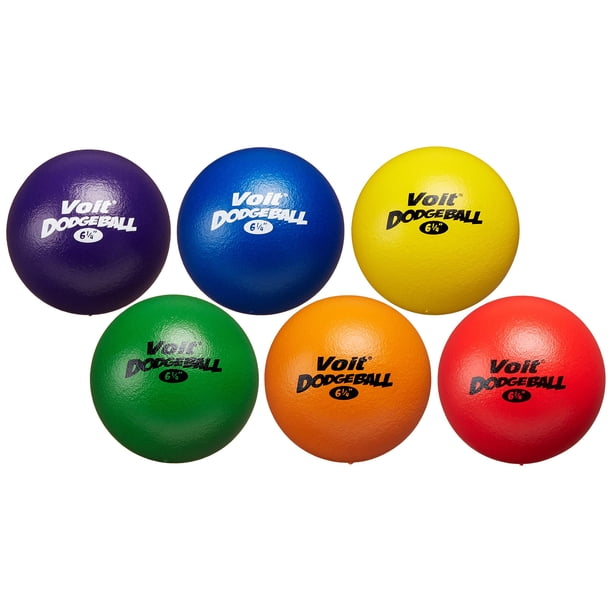 Paquete de prismas Dodgeballs Voit Tuff de 16 cm (6 1/4 pulgadas), paquete de 6