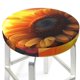 thumbnail image 3 of Balery Sunset Coast Sunflower Fundas de asiento para taburete de bar redondo de tela de terciopelo ajustables que protegen de arañazos y manchas para sillas de 14 a 17 pulgadas.-12 inch, 3 of 7