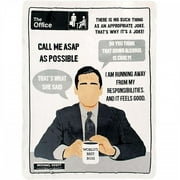 The Office Michael Scott Quotes Throw Blanket