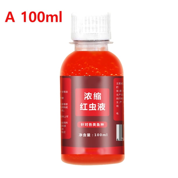 Fuerte atrayente de peces, cebo líquido concentrado de gusano rojo, aditivo de alta concentración para trucha, bacalao, carpa, lubina, 100ml