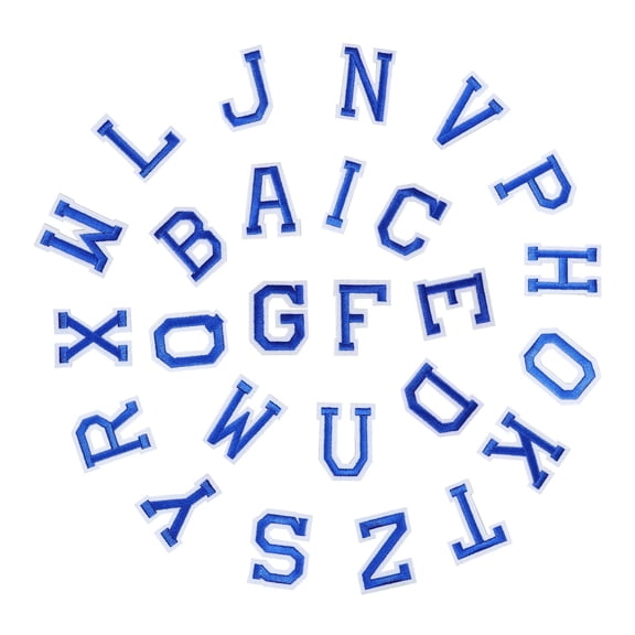 AURARMLET 26Pcs Iron on Letter Patches with Supple Edge Design for Clothing Bags and Hats
