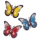thumbnail image 1 of Paquete de 3 mariposas de metal para decoración al aire libre, decoración de pared, decoración de mariposas de doble alas, colgante para jardín, patio, 1 of 5