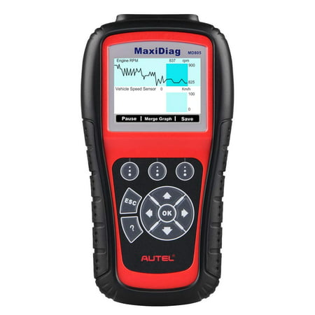 Autel MaxiDiag MD805 All System OBD2 Scanner for Engine,Transmission,ABS,Airbag,EPB,Steering Wheel,SAS,BMS,Oil Service Reset,TPMS OBDII Diagnostic Tool Code