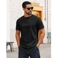thumbnail image 2 of COOFANDY Plain Tshirts for Men 100% Cotton Short Sleeve T Shirt Crewneck Casual, 2 of 6