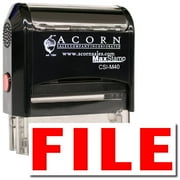 Large Self-Inking File Stamp with Yellow Ink