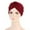 Burgundy, variant on IROINNID Women's Solid India Muslim Ruffle Head Scarf Head-wear Wraps Turbans Beanie Cap Head-wraps,Yellow