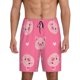 thumbnail image 1 of Fotbe Cartoon Pigs and Hearts Pantalones Cortos de Pijama para Hombre, Ropa de Dormir, Pantalones de Pijama Cortos para Hombre-X-Large, 1 of 6