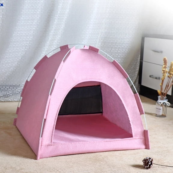Foldable Cat House Pet Tent Four Seasons Universal Cat and Dog Pet Nest Summer Cool Mat Outdoor Portable Foldable Breathable