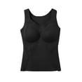 thumbnail image 4 of Gnshining Thermal Underwear Bra for Women Casual Sleeveless V Neck Tank Top Fall Seamless Solid Color Warm Bottoming Tops, 4 of 4