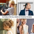 thumbnail image 5 of Black Elastic Hair Bands 120 pcs Hair Ties for Thick and Curly No Metal Hair, 5 of 5