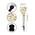 thumbnail image 3 of EGNMCR Halloween Skeleton Decoration Lights, Skeleton Hand Arms Garden Lights, Hand Crawling Out Of The Ground LED Lamp, Halloween Horror Garden Decoration Stakes -, 3 of 6