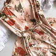 thumbnail image 3 of Womens 3pcs Silk Satin Pajama Set Cami Pjs Sleepwear Robe Loungewear, 3 of 3