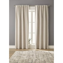 Better Homes & Gardens Boucle Blackout Curtain Panel, Beige, 50"W x 84"L