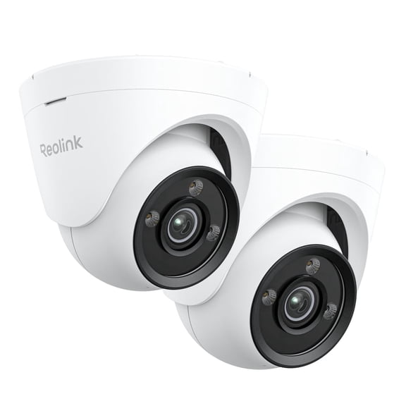 Reolink CX820 4K 8MP PoE IP Camera ColorX Night Vision F1.0 Super Aperture Person/Car/Pet Detection, 2PCs