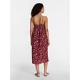 thumbnail image 3 of Time and Tru Women's Cotton Double Cloth Sleeveless Maxi Dress, Sizes XS-XXXL, 3 of 5
