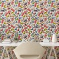 thumbnail image 3 of Ambesonne Cars Peel & Stick Wallpaper for Home, Lorry Cargo Taxi Fun Print, 13"x36", Multicolor, 3 of 6