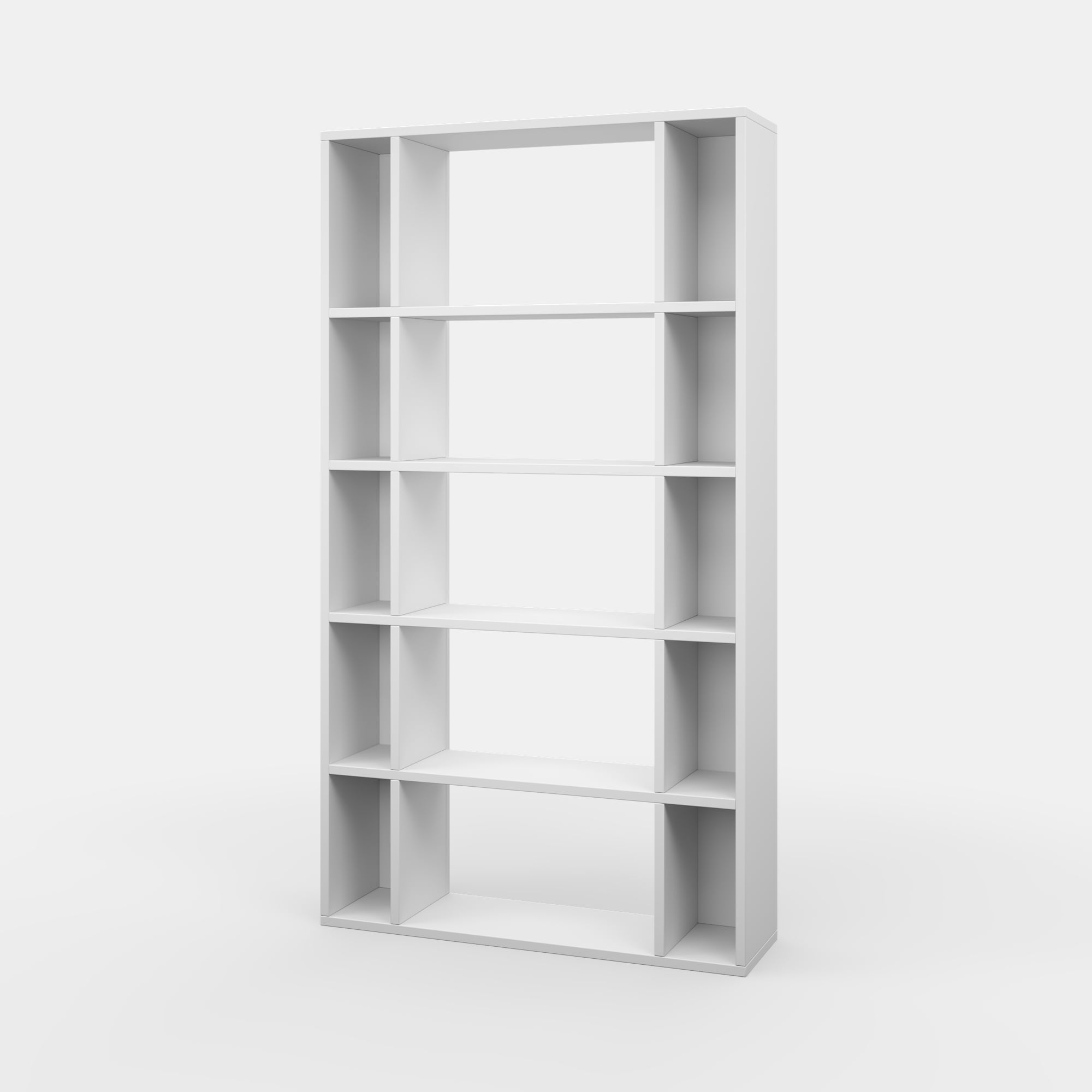 Ada Home Decor Sanborn Multiple Tier Open Shelf Modern Bookcase, White