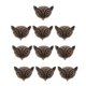 thumbnail image 1 of 2x 10pcs Colgantes de zorro multicolor Accesorios de fabricación Accesorios de vestuario BLESIY Colgantes de cabeza, 1 of 8