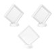 thumbnail image 1 of Transparent Jewelry Box Set 3pcs White Square Display Cases for Bracelets, Manicure, Show Windows, Table Tops & Special Events, 1 of 4