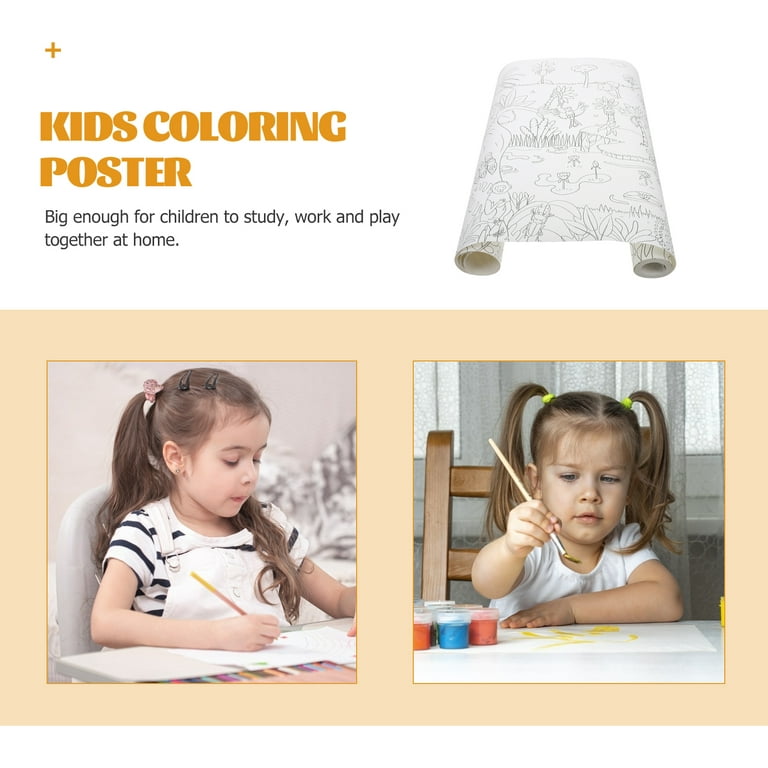 Giant Coloring Poster Kids Coloring Poster Children Themed Scene Poster  Graffiti Painting Poster 