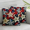 thumbnail image 3 of nygtbtfer Pillow Covers Stars Floral Decor American Flag Holiday Pillow Case Decorations for Sofa Couch White, 3 of 7