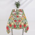 thumbnail image 4 of Botanical Tablecloth Rose Floral Patterns Table Cloth for Rectangle Polyester Fabric Table Cover Kitchen Dinning Decorations Washable, 60""x120"", 4 of 6