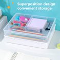 thumbnail image 3 of Storage Box Tiroir de Bureau Multifonctionnel Haute Capacité Transparent Visible Rangement pour Bureau, 3 of 8