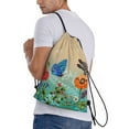thumbnail image 3 of Bingfone Colorful Plants And Insects Drawstrings Backpacks Bags For Men Women Gym Drawstrings Bag, 3 of 9