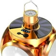 thumbnail image 3 of Bombilla de Fútbol Doblada, Lámpara Solar para Tienda de Campaña, Antorcha Colgante Portátil, Luz de Acampada Al Aire Libre de 4 Hojas para Viajes con Oro, 3 of 8
