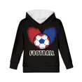 thumbnail image 6 of DISNIMO Black Football Hoodie for Kids Pullover Hoodies for Girls 14-16 Years Old Long Sleeve Hoodies for Boys Sweatshirt for Children Hoodie Sweatshirts for Boys and Girls Hoodie Soft Youth, 6 of 7