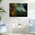 thumbnail image 2 of Designart "Tropical Paradise Beach Photo I" Floral Metal Art Living Room, 2 of 5