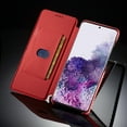thumbnail image 3 of Dteck Folio Wallet Case For Samsung Galaxy Note 20 / Note 20 5G, Lightweight PU Leather Magnetic Flip Stand Case Hard Protective Cover,Red, 3 of 6