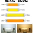thumbnail image 2 of COB R7s LED Glass 5W 78mm/9W 118mm Dimmable Replace Halogen Tube 220V/110V, 2 of 4