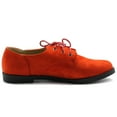 thumbnail image 5 of Ollio Women's Classic Flat Shoes Lace Up Faux Suede Oxfords ZM2910, 5 of 6