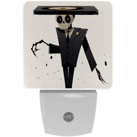 

Cartoons LED Square Night Light - Modern and Stylish Plug-in Lamp for Bedside or Hallway - Energy Efficient and Soft Glow Indoor Lighting