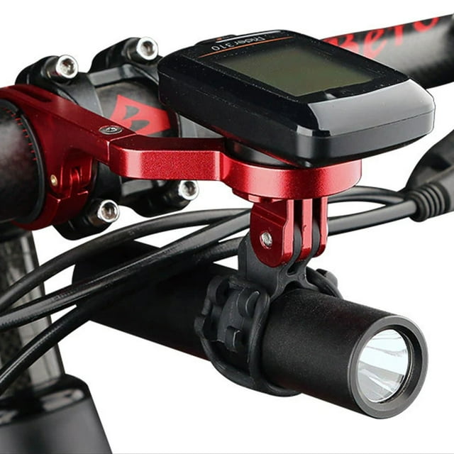 Bicycle Computer Camera Mount Holder Bike Camera Cellphone Aluminum Alloy Smartphone Stand Bracket Accessory Replacement for Garmin Gray