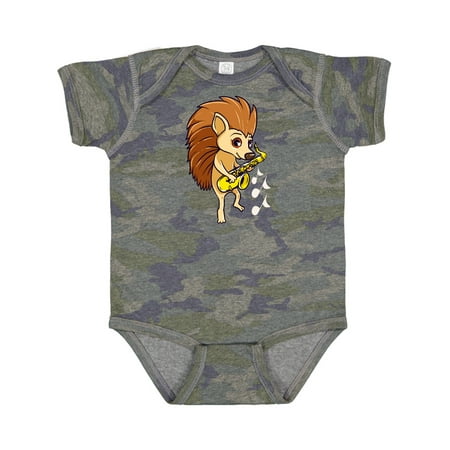 

Inktastic Saxophone Player Funny Music Porcupine Gift Baby Boy or Baby Girl Bodysuit
