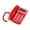 Red, variant on Business Landline Phone Large Buttons with Call Storage Telephone with Alarm Clock Date & Time Calls On the Same Screen