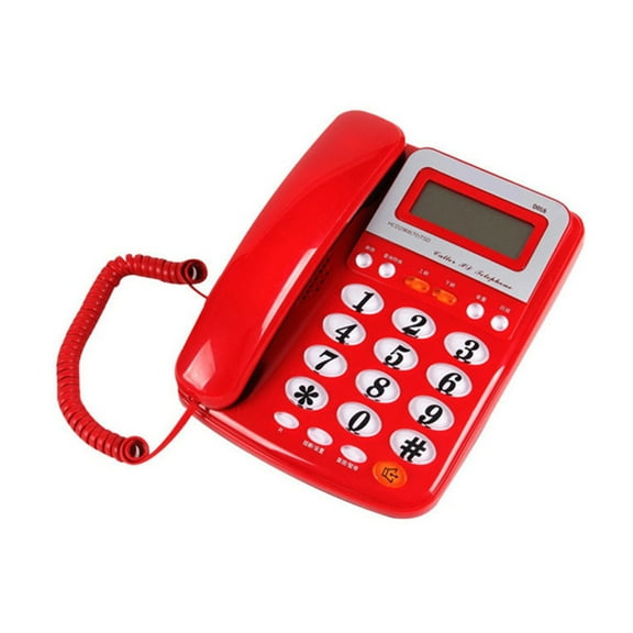 AOOOWER D016 Corded Telephone for Home or Hotel Desk Phone Landline Telephone Big Button