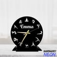 thumbnail image 2 of Handmadetneonsign Yoga Tabletop Metal Clock, Yoga Post Desktop Clock, Yoga Clock Home Decor 047380, 2 of 4