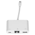 thumbnail image 1 of Adaptador Lightning a Ethernet / USB-a / USB-c, compacto, enchufar y usar, blanco, 1 of 5