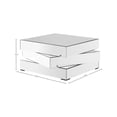 thumbnail image 3 of Meridian Furniture Haven Stacked Design Mirrored Coffee Table, 3 of 5