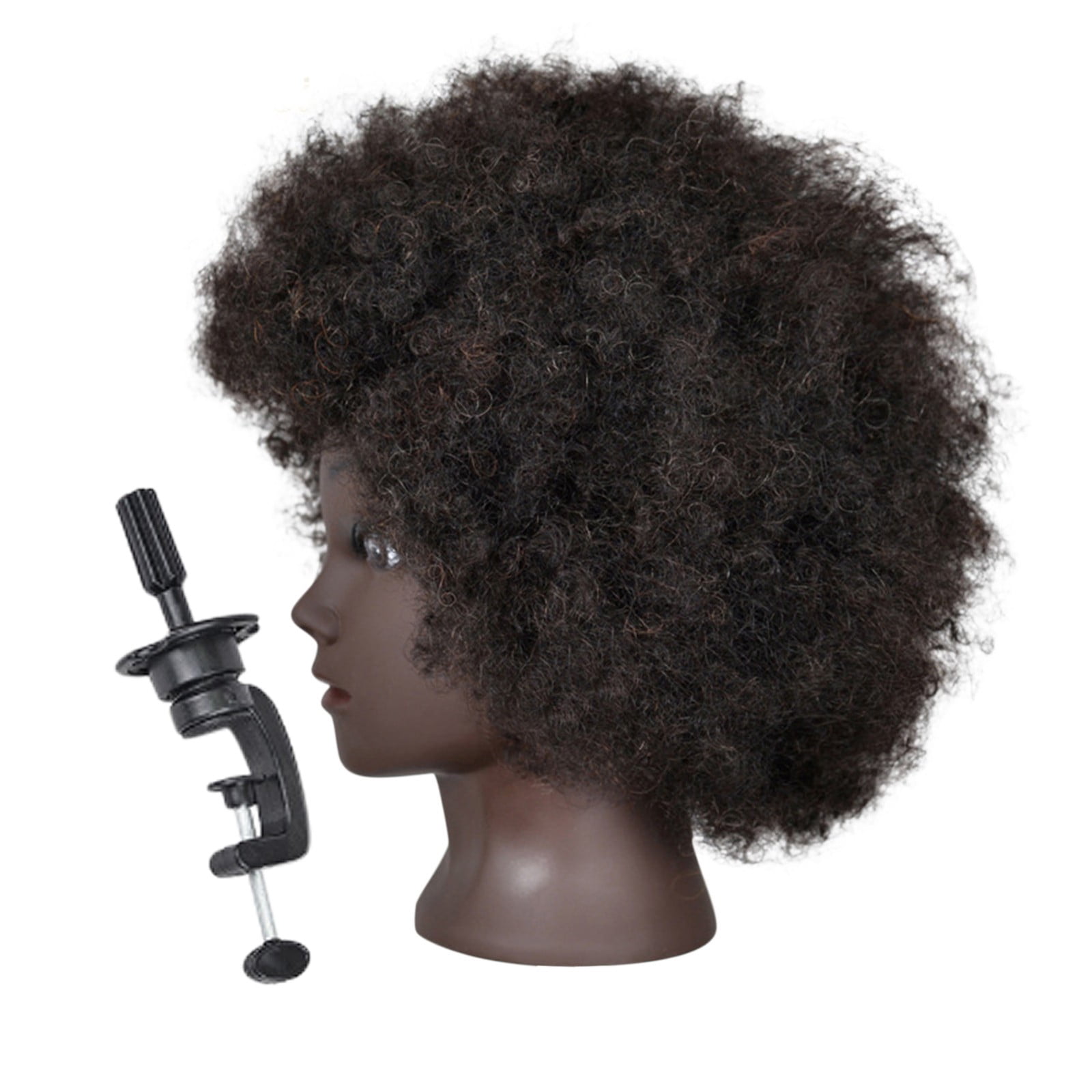 Human Hair Wig African Black For Styling American Head Real Hair Mannequin Manikin Head wig Headband Wigs
